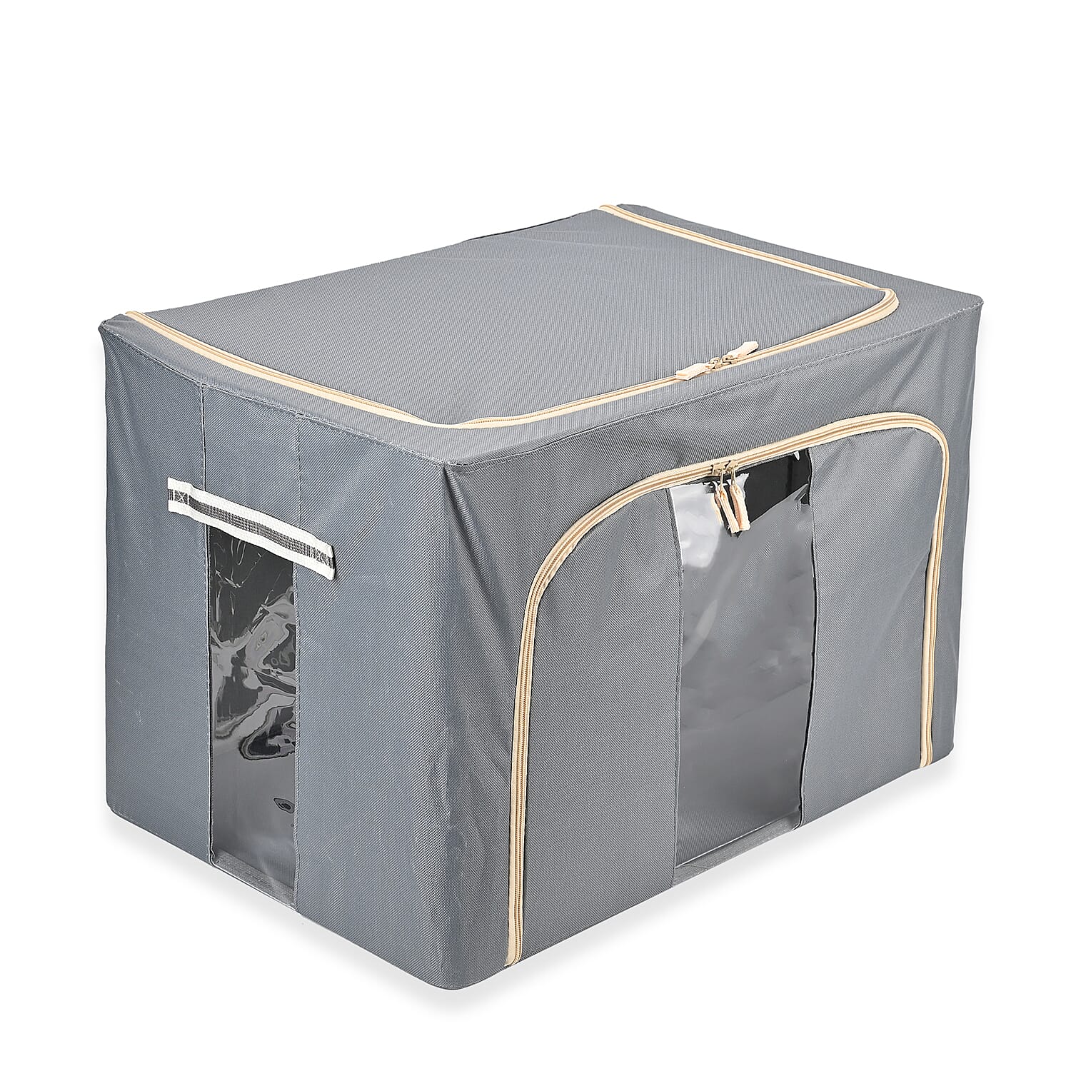 Spring Clean: Super Tidy Storage Box with Metal Frame - Grey 7262536 2