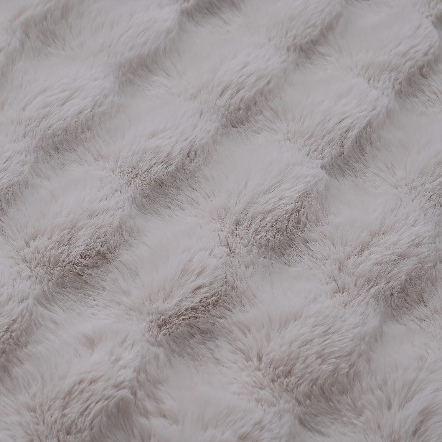 Homesmart Super Soft Sculptured Faux Fur Blanket (180 x 150cm) - Cream V32532953 4