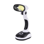 Homesmart Table Lamp (Size 20x11x8 cm) 3xAA Batteries (Not Inc.) - White & Black