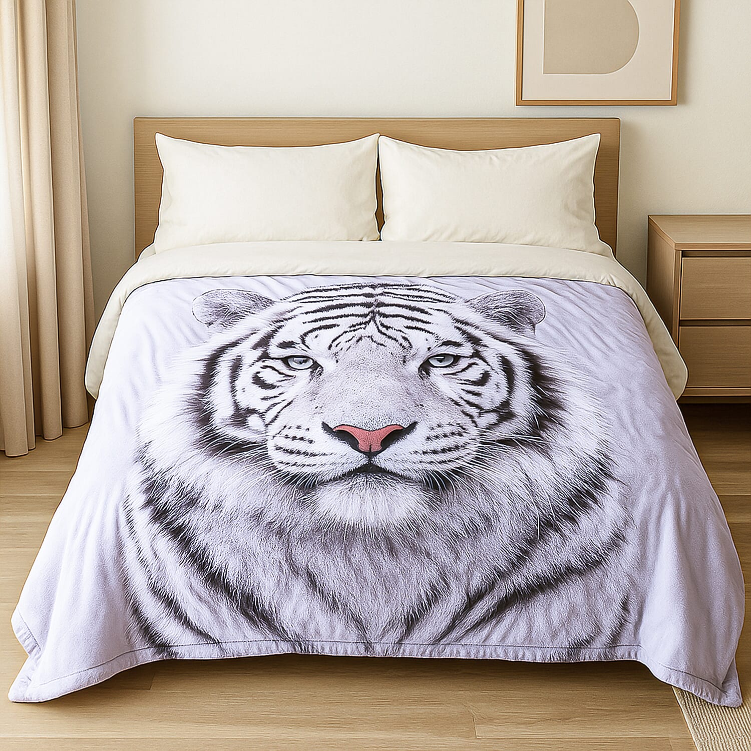 Digital Printed Soft &amp; Warm Tiger Blanket 8191783 3