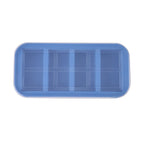 Set of 2 Homesmart 100% Food Grade Silicone Reusable Freezer Tray with Lid (Size 29x14x6 cm) - Blue