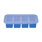 Set of 2 Homesmart 100% Food Grade Silicone Reusable Freezer Tray with Lid (Size 29x14x6 cm) - Blue