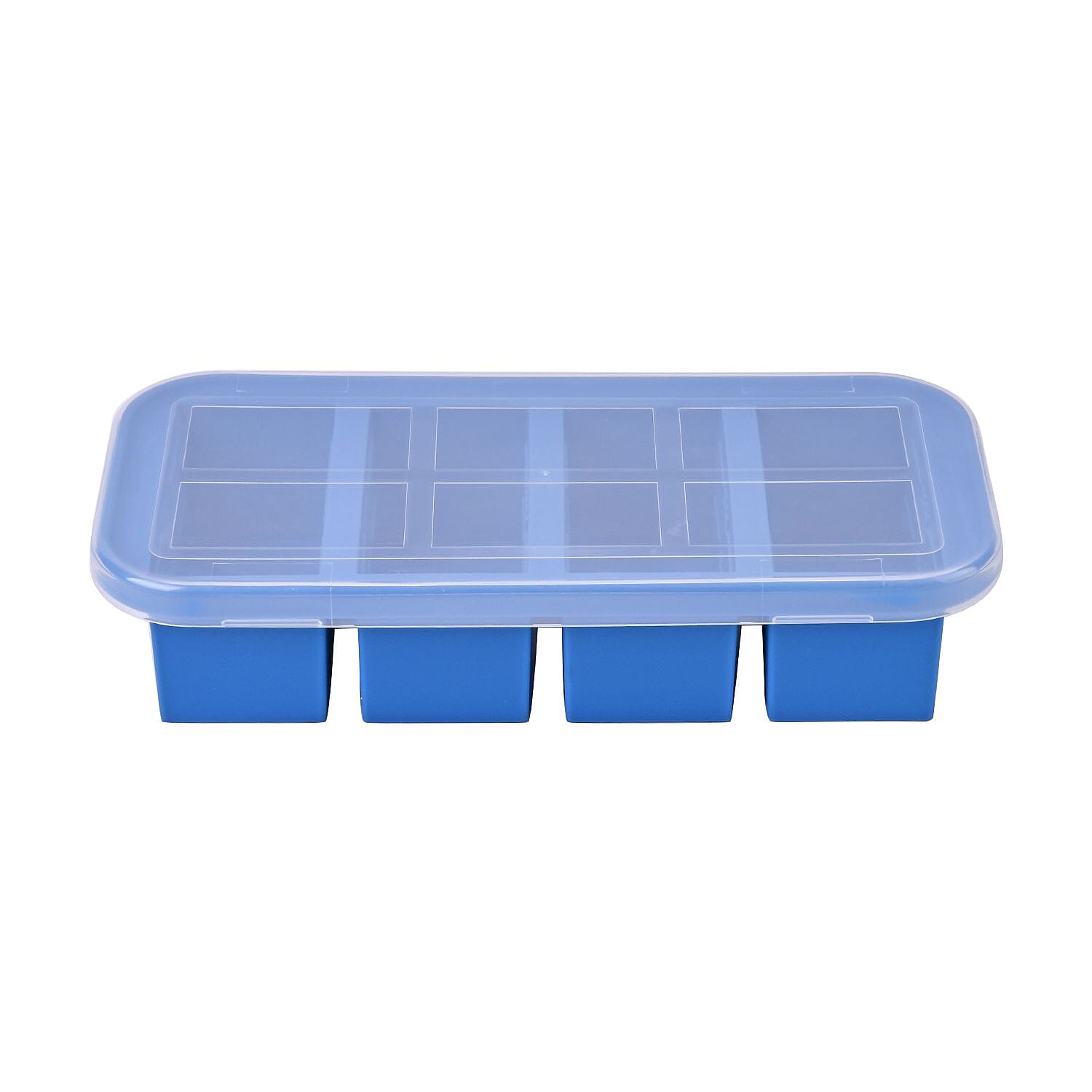 Set of 2 Homesmart 100% Food Grade Silicone Reusable Freezer Tray with Lid (Size 29x14x6 cm) - Blue 7564997 3
