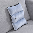 Homesmart 2 in 1 Vibrating Massage Foldable Pillow (Size 38x33x6 Cm) - Grey - Requires 2 AA Batteries (Not Included)