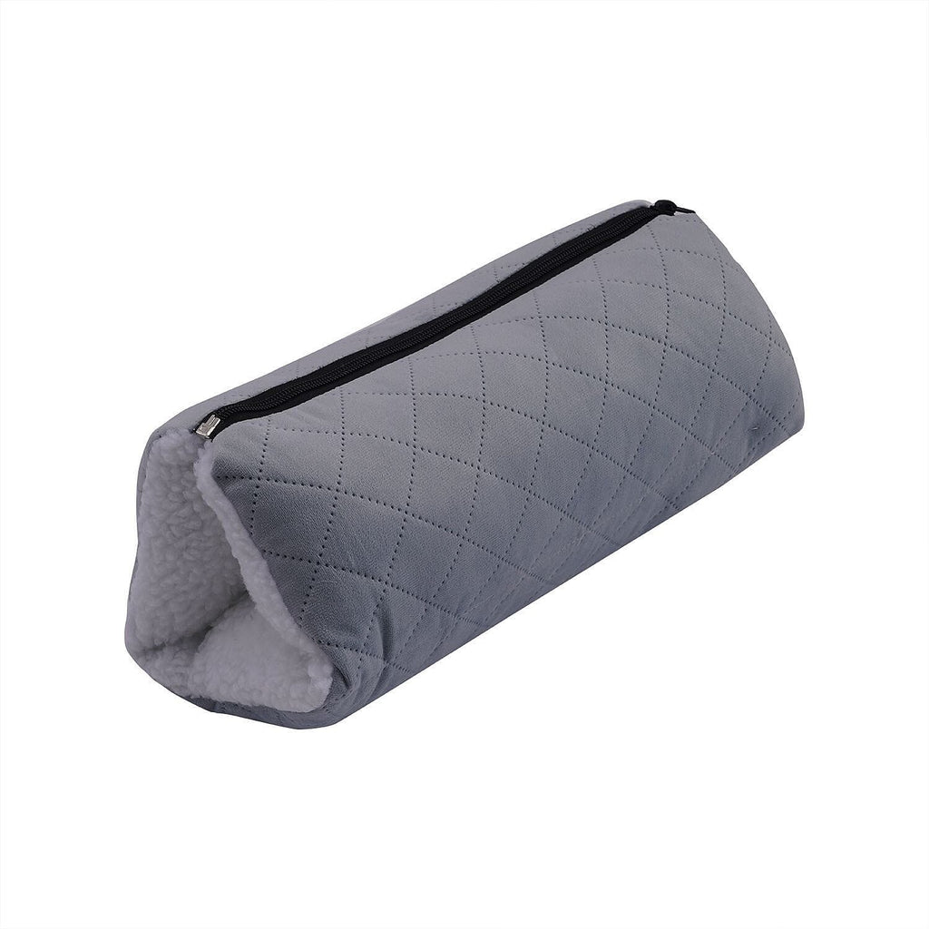 Homesmart 2 in 1 Vibrating Massage Foldable Pillow (Size 38x33x6 Cm) - Grey - Requires 2 AA Batteries (Not Included)