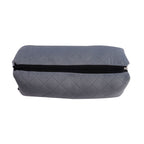 Homesmart 2 in 1 Vibrating Massage Foldable Pillow (Size 38x33x6 Cm) - Grey - Requires 2 AA Batteries (Not Included)