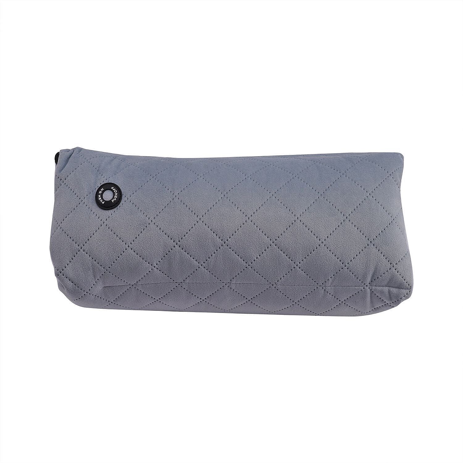 Homesmart 2-in-1 Vibrating Massage Foldable Pillow - Grey 7133377 5
