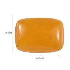 Honey Jade Cushion 14x10 mm 6.140 Ct.