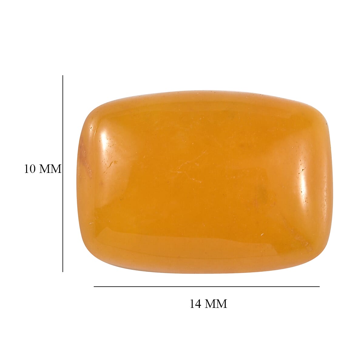 Honey Jade Loose Gemstone in Cushion Shape (14x10mm) 7814371 5