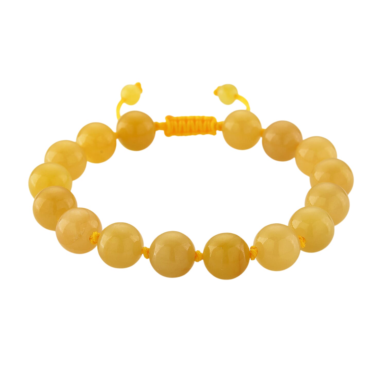 Honey Jade Stone Bracelet (Size 6 - 9.5 Adjustable) 170.00 Ct. 8253875 0