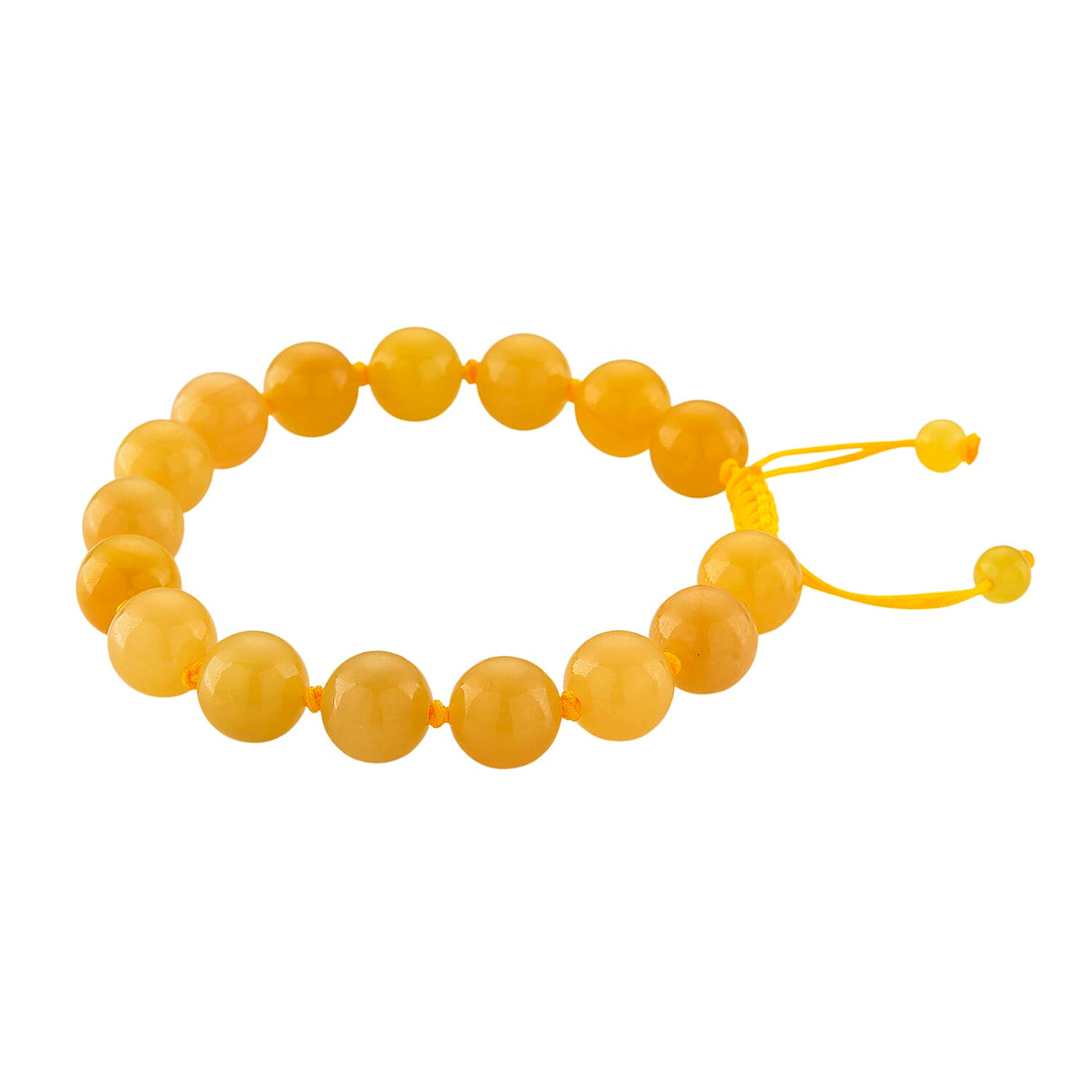 Honey Jade Stone Bracelet (Size 6 - 9.5 Adjustable) 170.00 Ct. 8253875 2