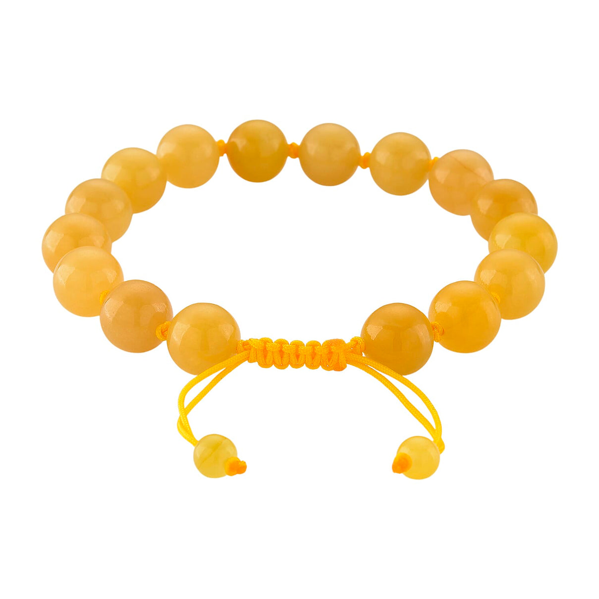 Honey Jade Stone Bracelet (Size 6 - 9.5 Adjustable) 170.00 Ct. 8253875 3