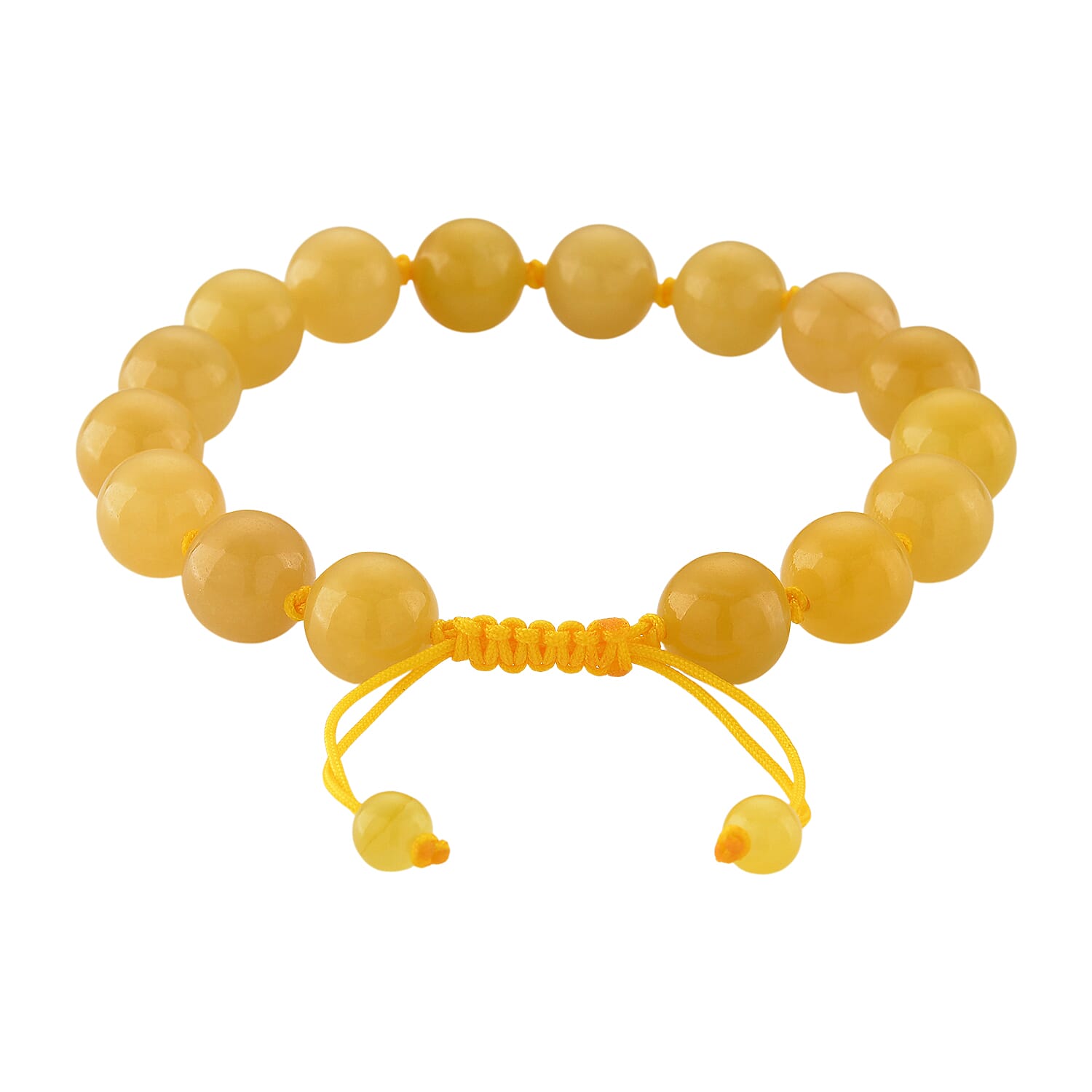 Honey Jade Stone Bracelet (Size 6 - 9.5 Adjustable) 170.00 Ct. 8253875 3