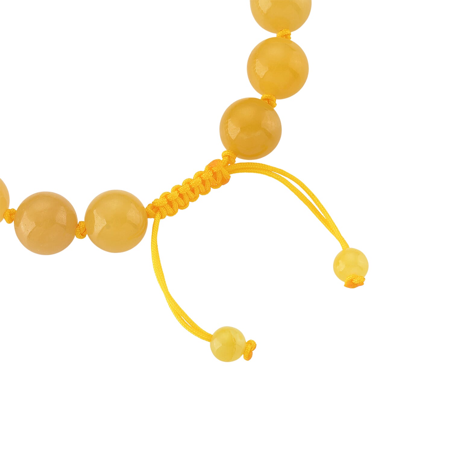 Honey Jade Stone Bracelet (Size 6 - 9.5 Adjustable) 170.00 Ct. 8253875 5
