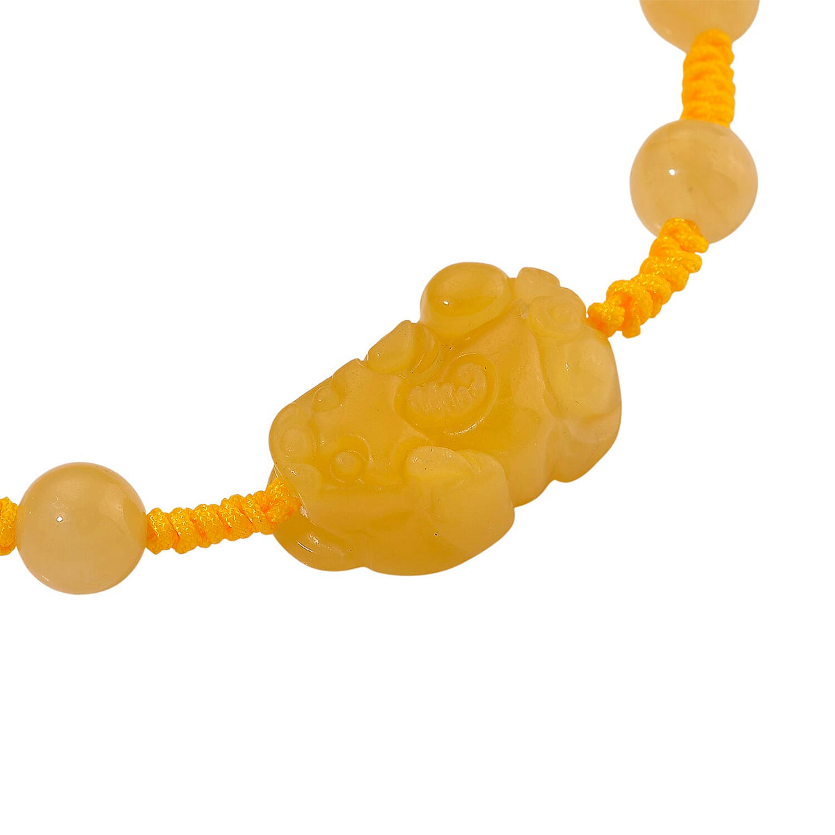 Honey Jade Pixiu Bracelet (Size 6 - 9.5 Adjustable) 8253805 5