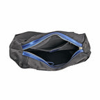 Hong Kong Closeout Genuine Leather 2- in-1 Tote Bag with Detachable Zipped Lining - Metallic Blue