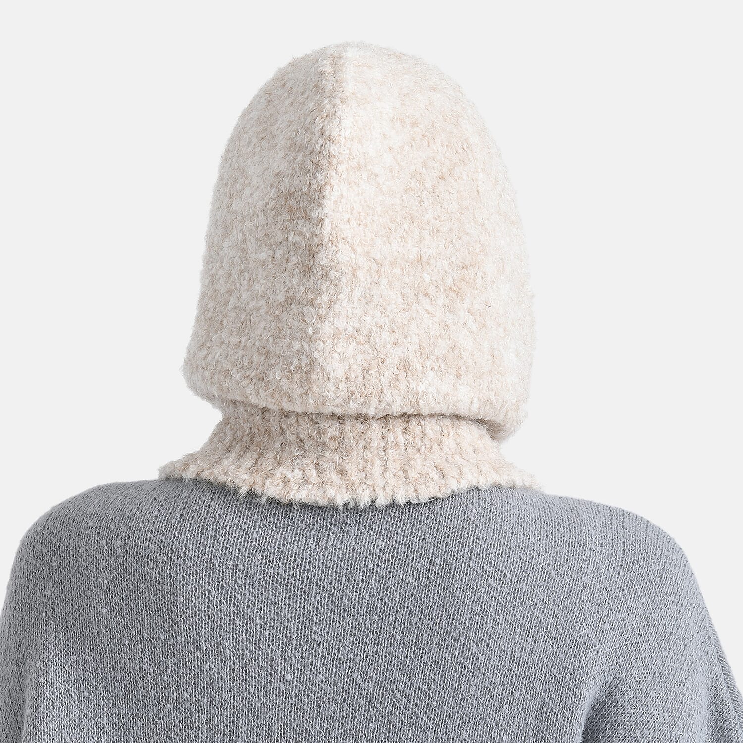 Hooded Drawstring Hat (28 x 24cm) - Beige 8207198 4