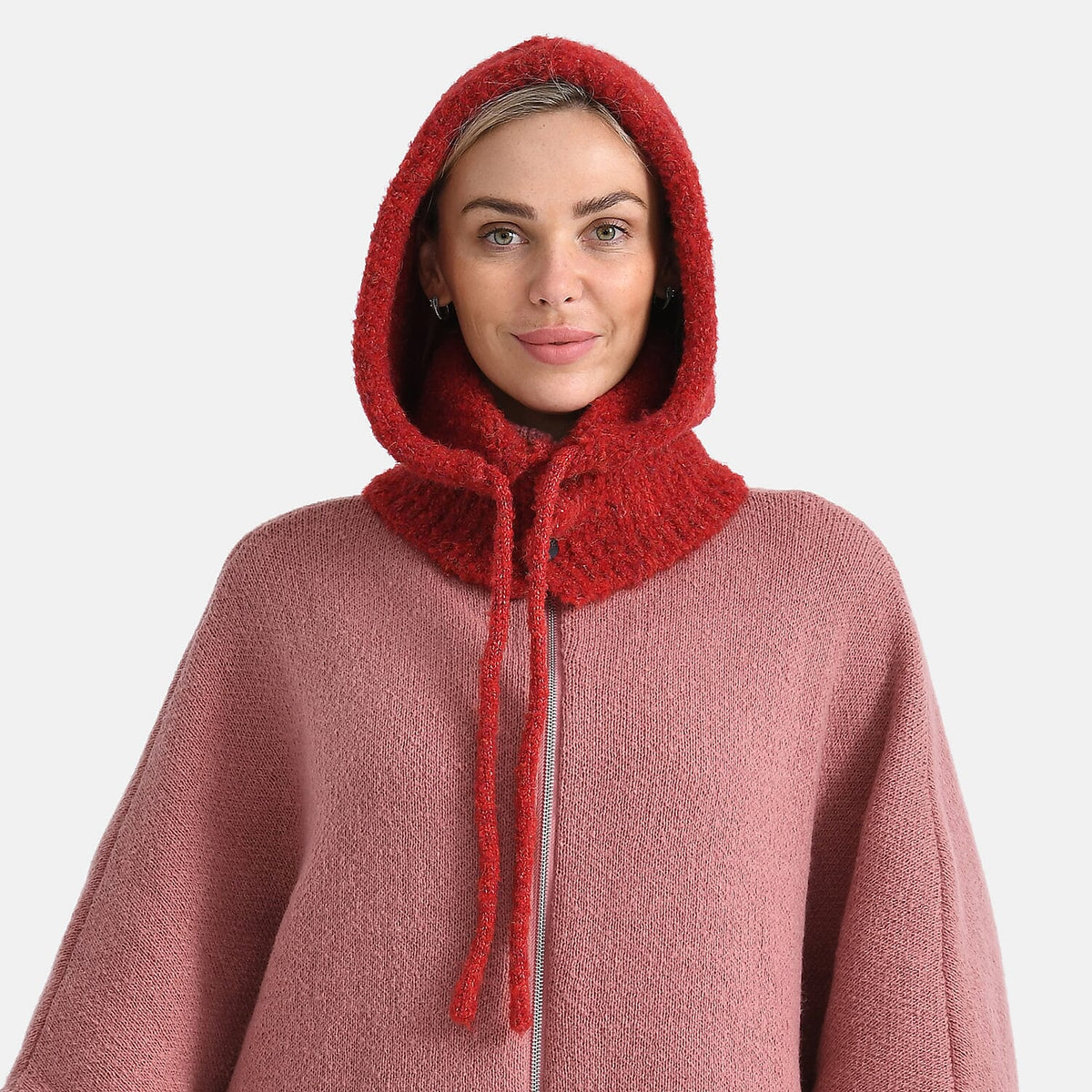 Hooded Drawstring Hat (28 x 24cm) - Red V32698112 0