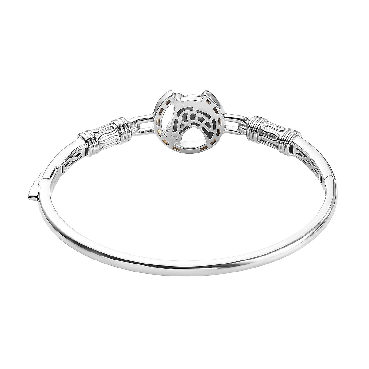Horse and Horse Shoe Bangle with Clasp in Dual Tone 3849003 4