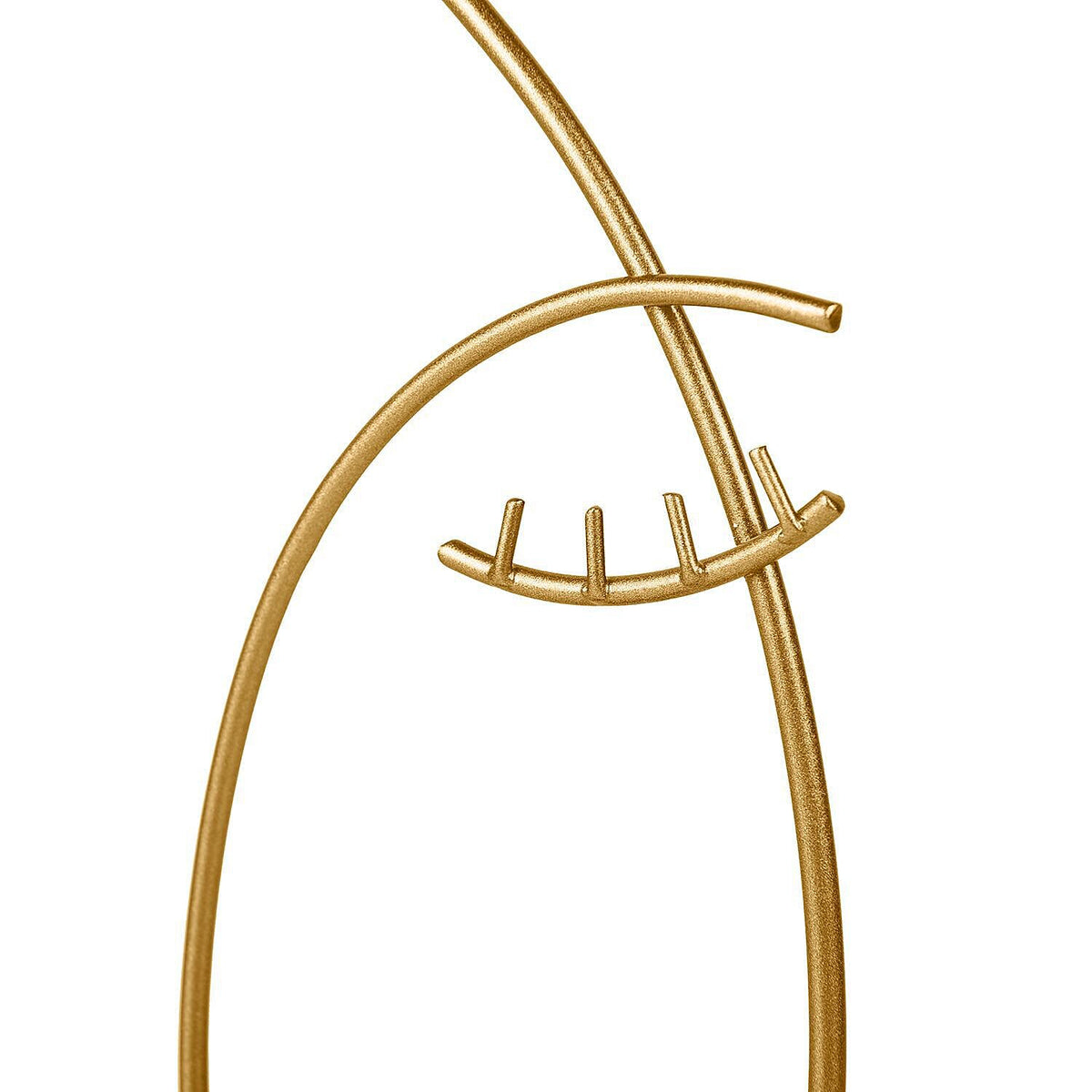 Human Face Jewellery Rack (Size 31x15x12 Cm) - Gold 6726216 4