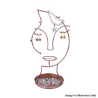 Human Face Jewellery Rack (Size 31x15x12 Cm) - Rose Gold