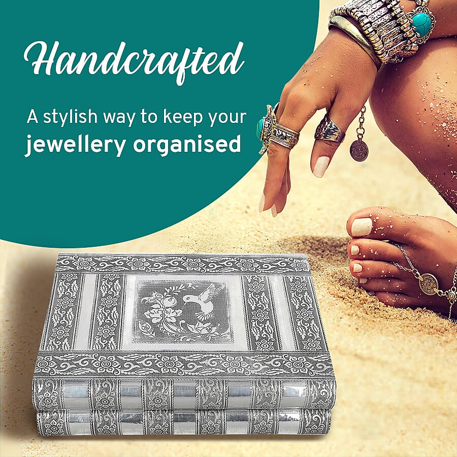 Humming Bird Embossed Handcrafted Jewellery Organiser 6282679 2