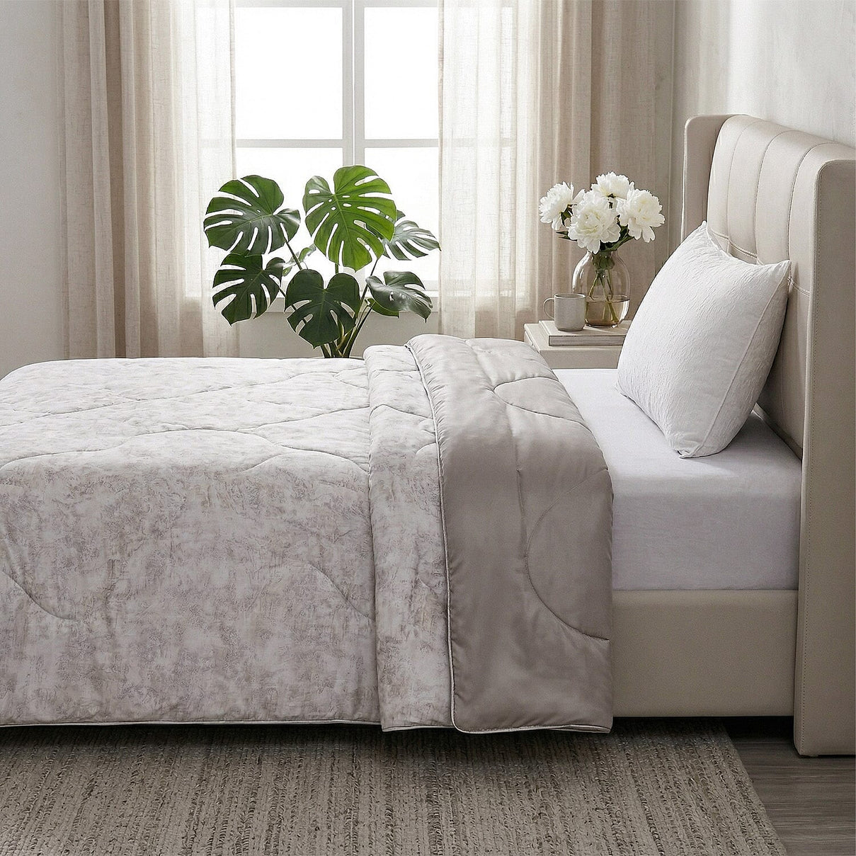 Hush Haven Reversible Silk Cooling Quilt (150x200 cm) - Champagne 8412014 2