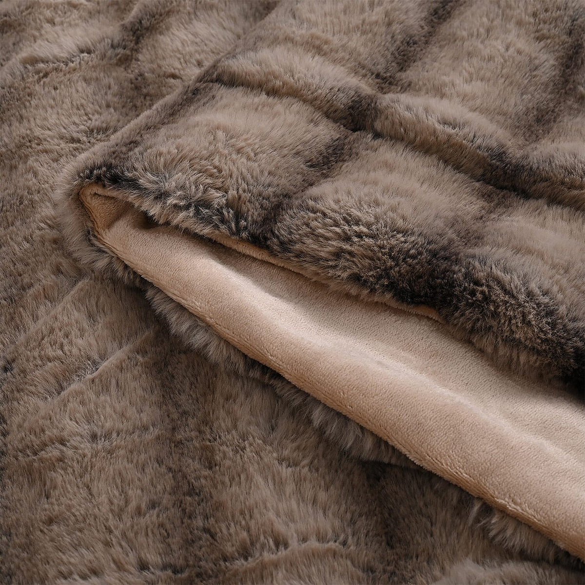 Hush Haven Patterned Blanket (Size 150x1 cm) - Brown &amp; Brown V32644664 4