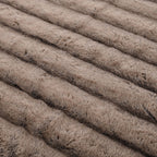 Hush Haven Luxury Double Layer Faux Fur Reversible Blanket - Light Coffee