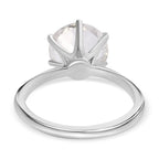 Hyalite Opal Solitaire Ring in Platinum Overlay Sterling Silver 2.96 Ct