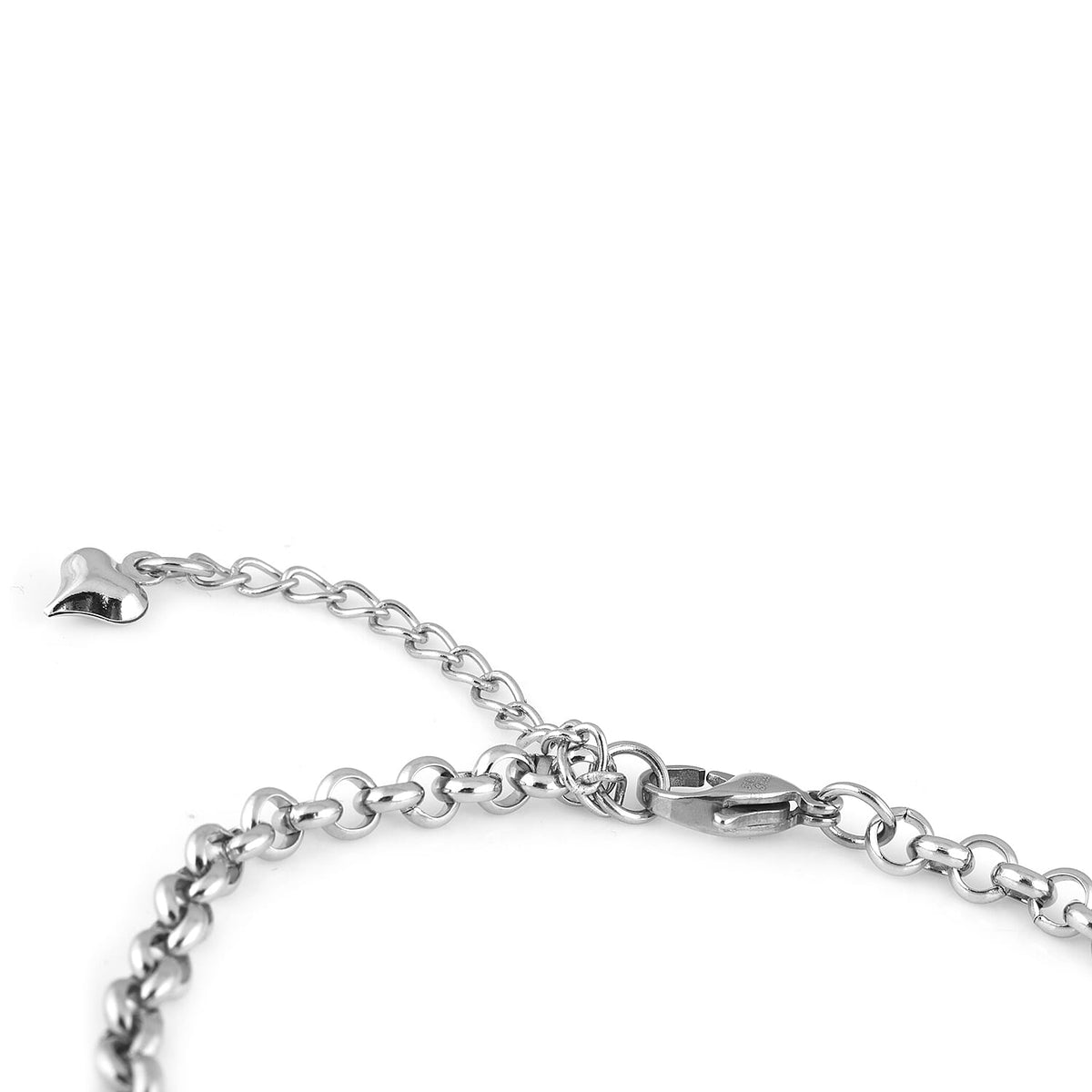 ID Trace Chain Bracelet Size 7 with 1.5 Extender in Silver Tone 6095480 3