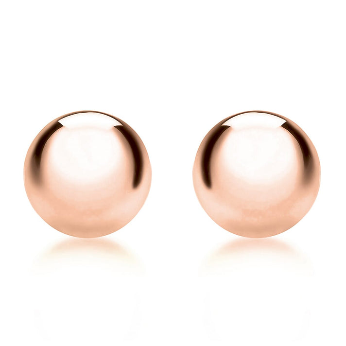 ILIANA 18K Rose Gold 8mm Ball Stud Earrings 7190226 2