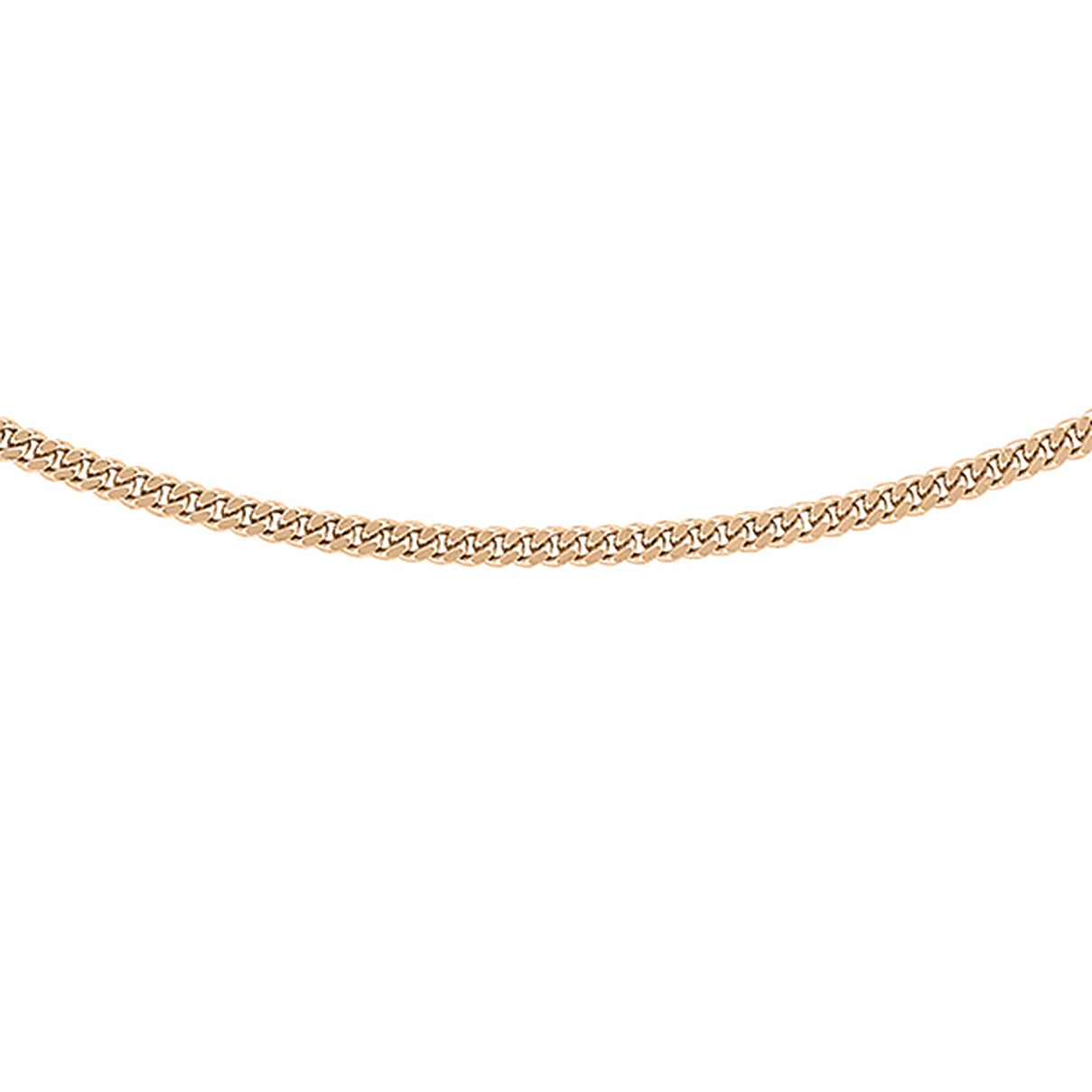 ILIANA 18K Rose Gold Diamond Cut Adjustable Curb Chain 18 Inch to 20 Inch 7573986 0