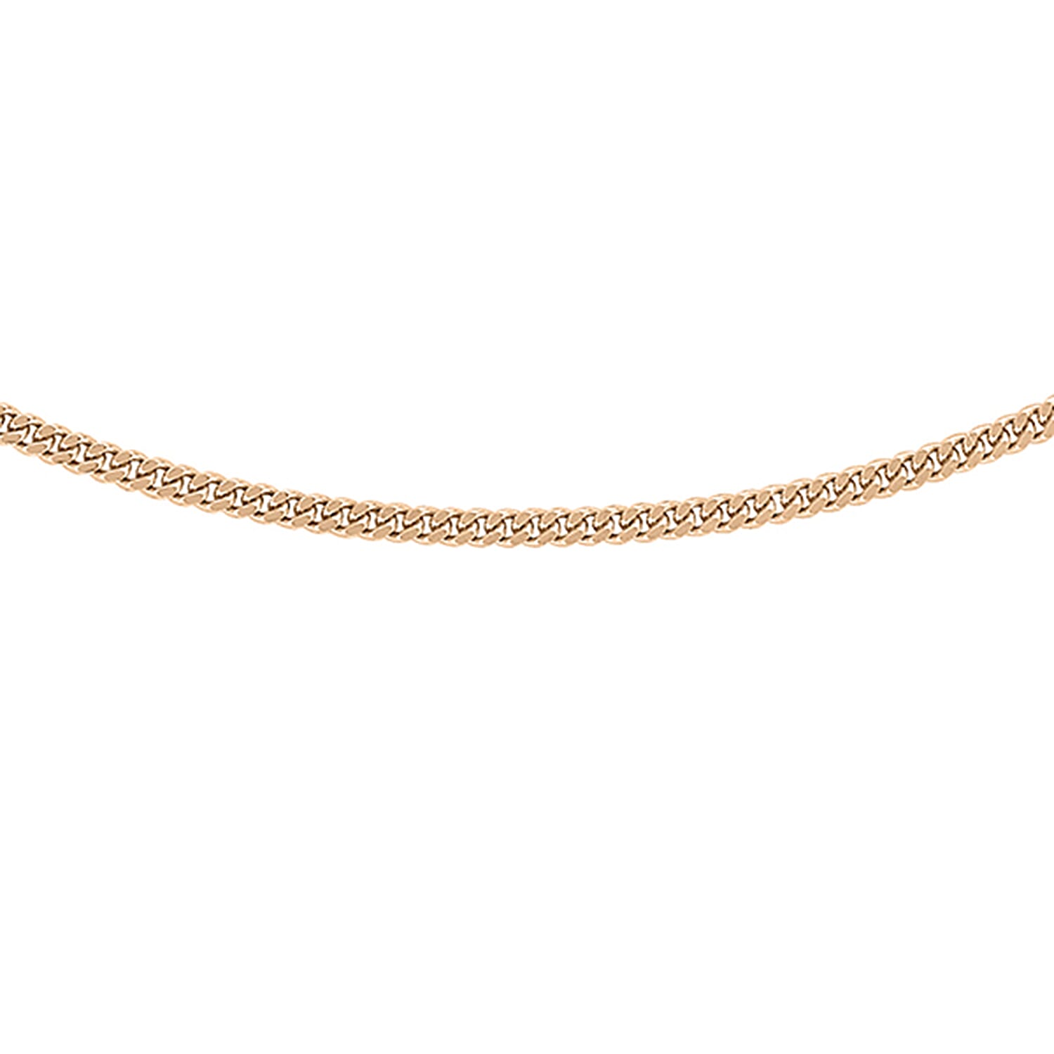 ILIANA 18K Rose Gold Diamond Cut Adjustable Curb Chain 18 Inch to 20 Inch 7573986 0