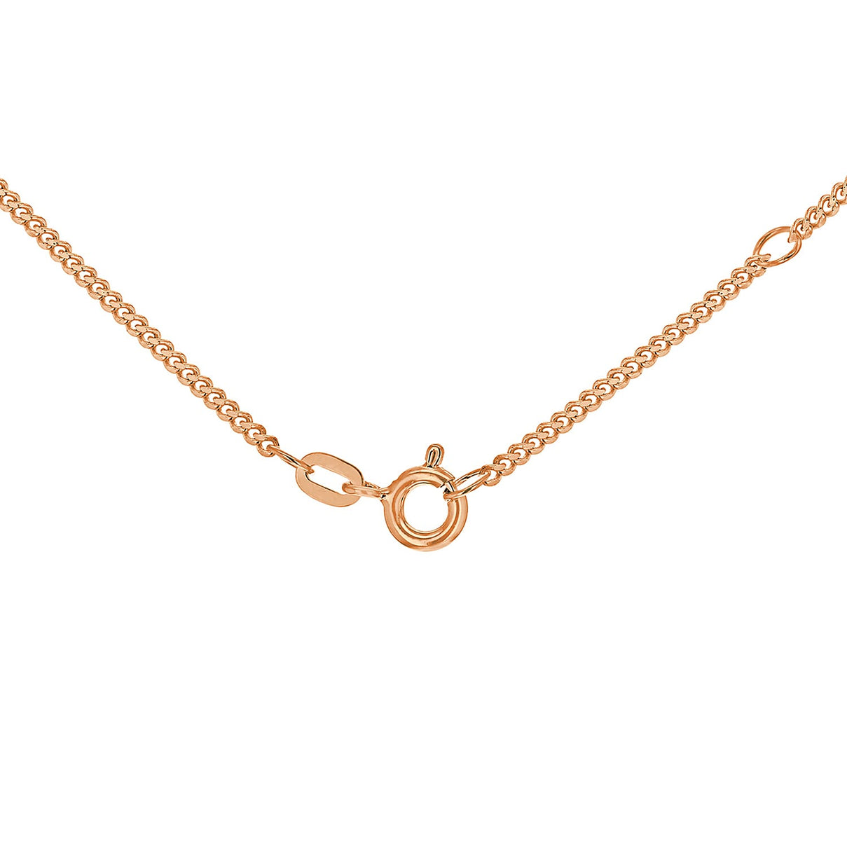 ILIANA 18K Rose Gold Diamond Cut Adjustable Curb Chain 18 Inch to 20 Inch 7573986 4