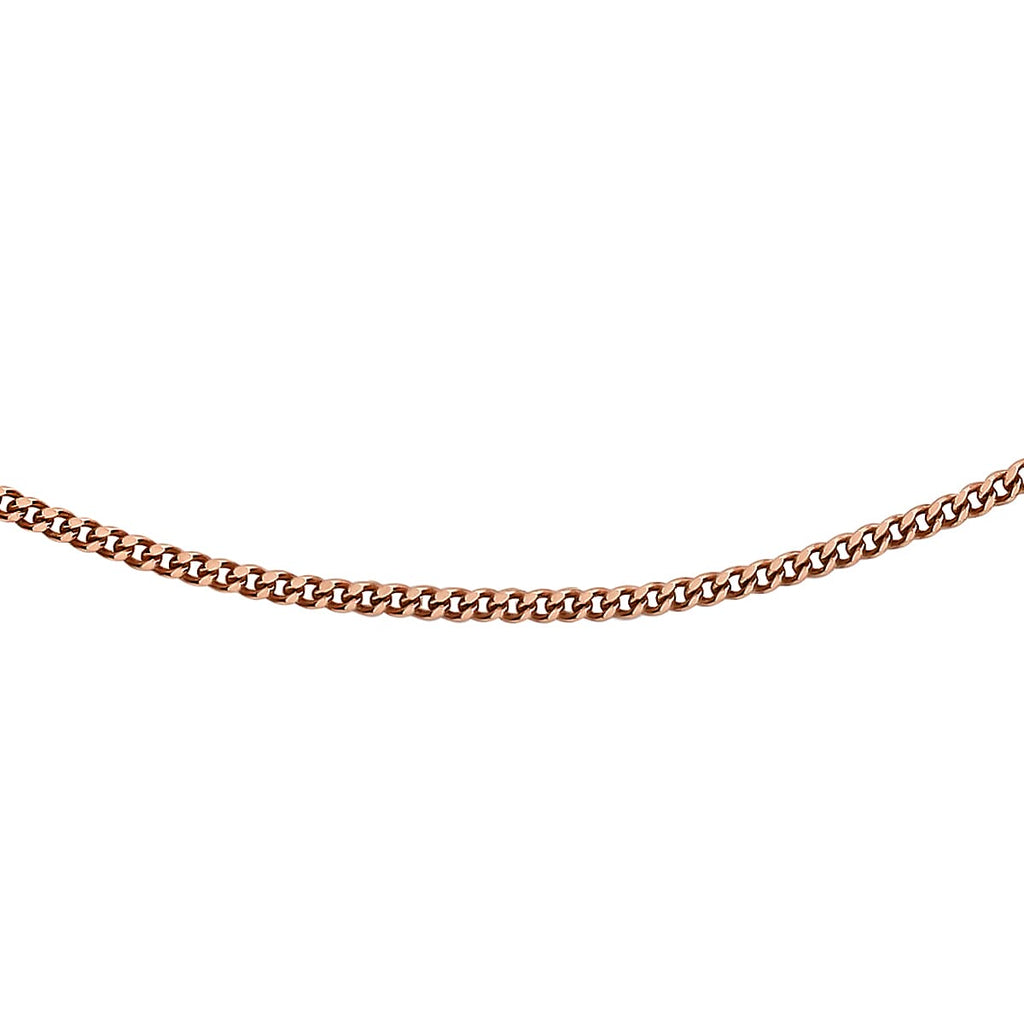 18K Rose Gold  Chain (Size - 16),  Gold Wt. 0.96 Gms