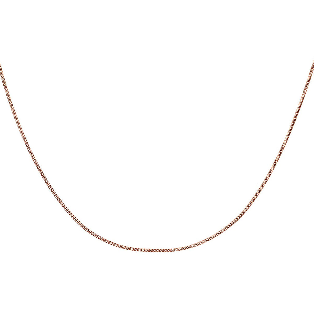 18K Rose Gold  Chain (Size - 16),  Gold Wt. 0.96 Gms