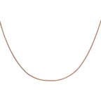18K Rose Gold  Chain (Size - 16),  Gold Wt. 0.96 Gms