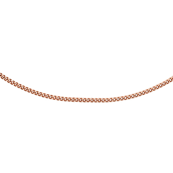 ILIANA 18K Rose Gold Diamond Cut Curb Chain 20 Inch 7192356 1