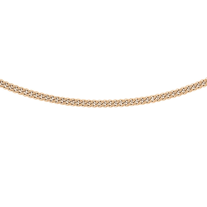 ILIANA 18K Rose Gold Diamond Cut Curb Chain 20 Inch 7574077 1