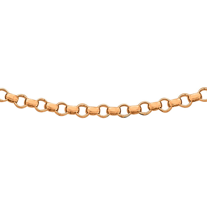ILIANA 18K Rose Gold Round Belcher Chain 16 Inch 7571653 1