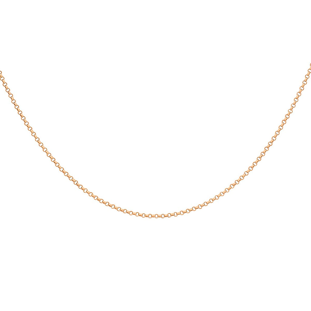 18K Rose Gold  Chain (Size - 16),  Gold Wt. 1.8 Gms