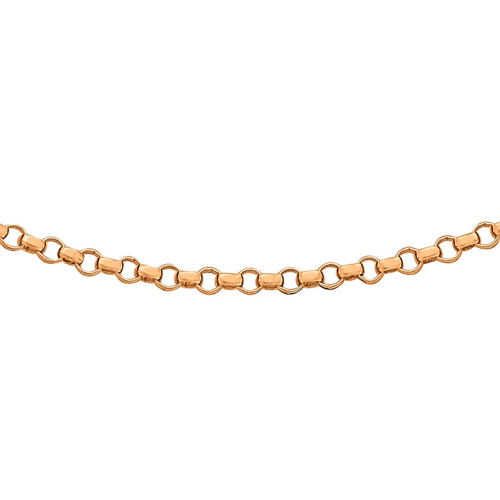 ILIANA 18K Rose Gold Round Belcher Chain 18 Inch 7571656 1