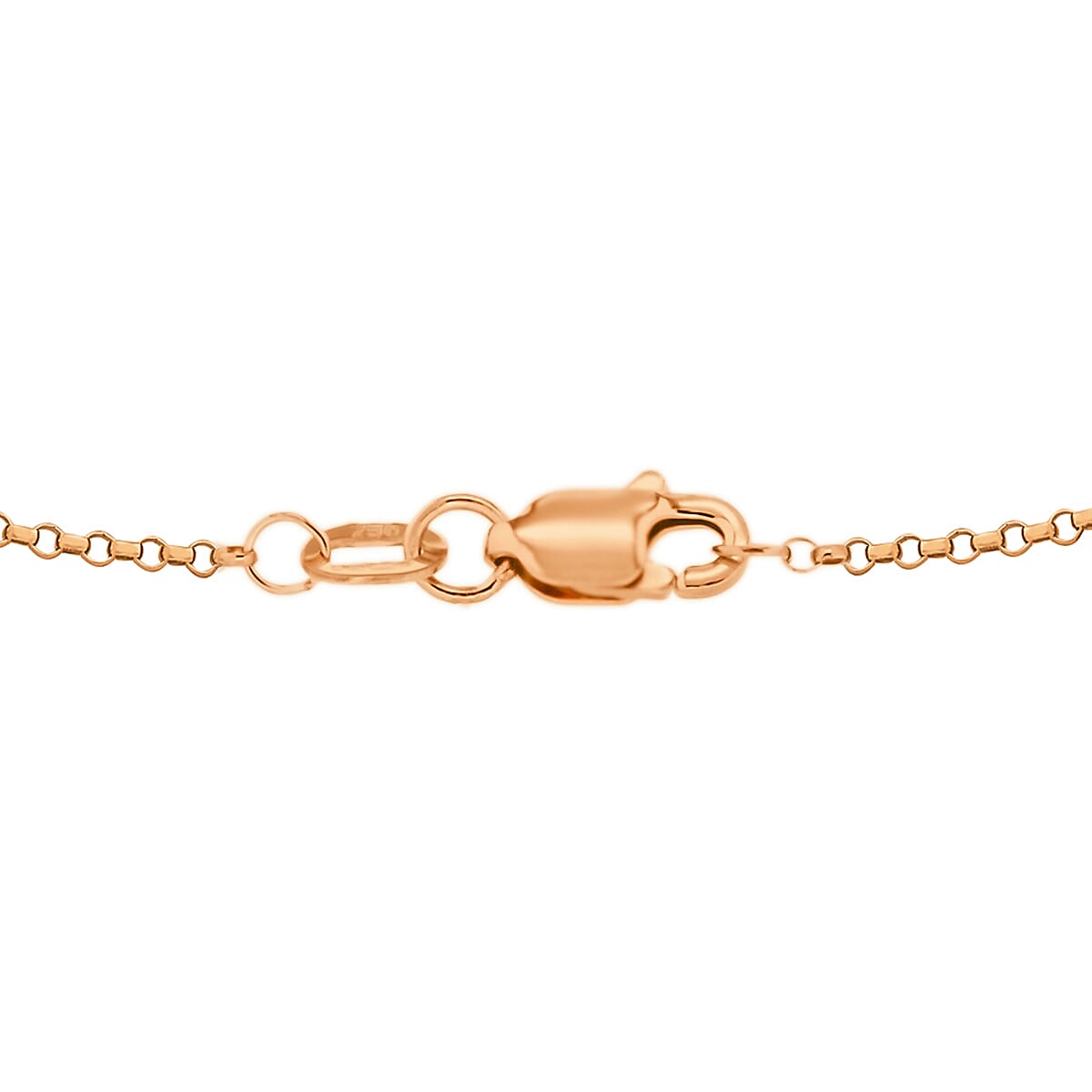 ILIANA 18K Rose Gold Round Belcher Chain 18 Inch 7571656 2