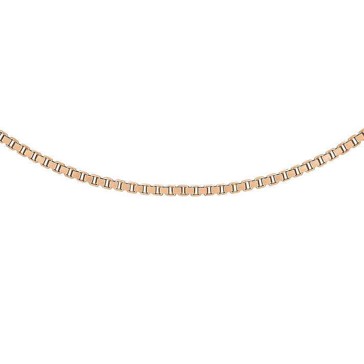 ILIANA 18K Rose Gold Venetian Box Chain 18 Inch 7571798 1