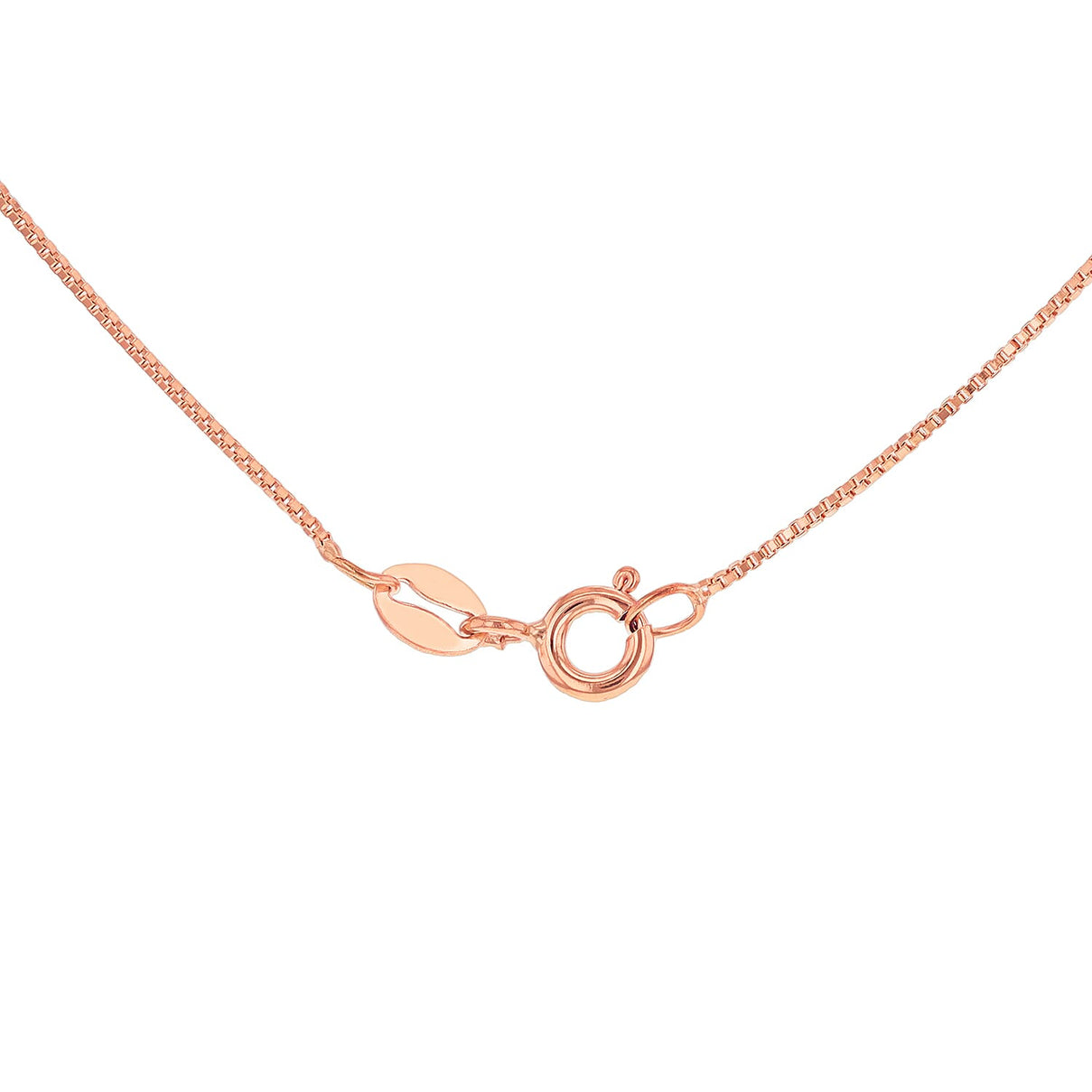 ILIANA 18K Rose Gold Venetian Box Chain 18 Inch 7571798 4