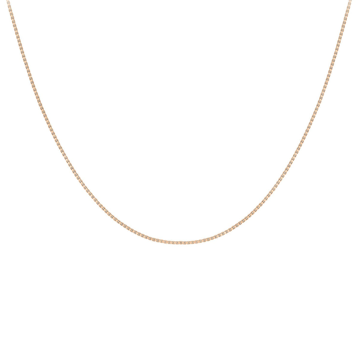 ILIANA 18K Rose Gold Venetian Box Chain 20 Inch 7571972 0