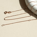 18K Rose Gold  Chain (Size - 20),  Gold Wt. 1.9 Gms