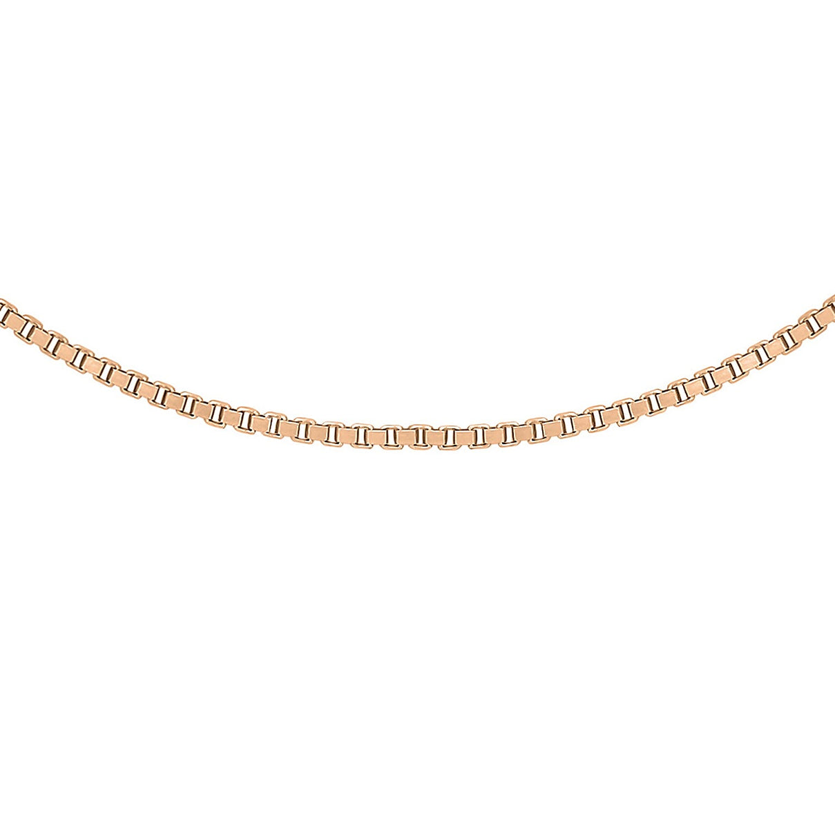 ILIANA 18K Rose Gold Venetian Box Chain 20 Inch 7571972 3