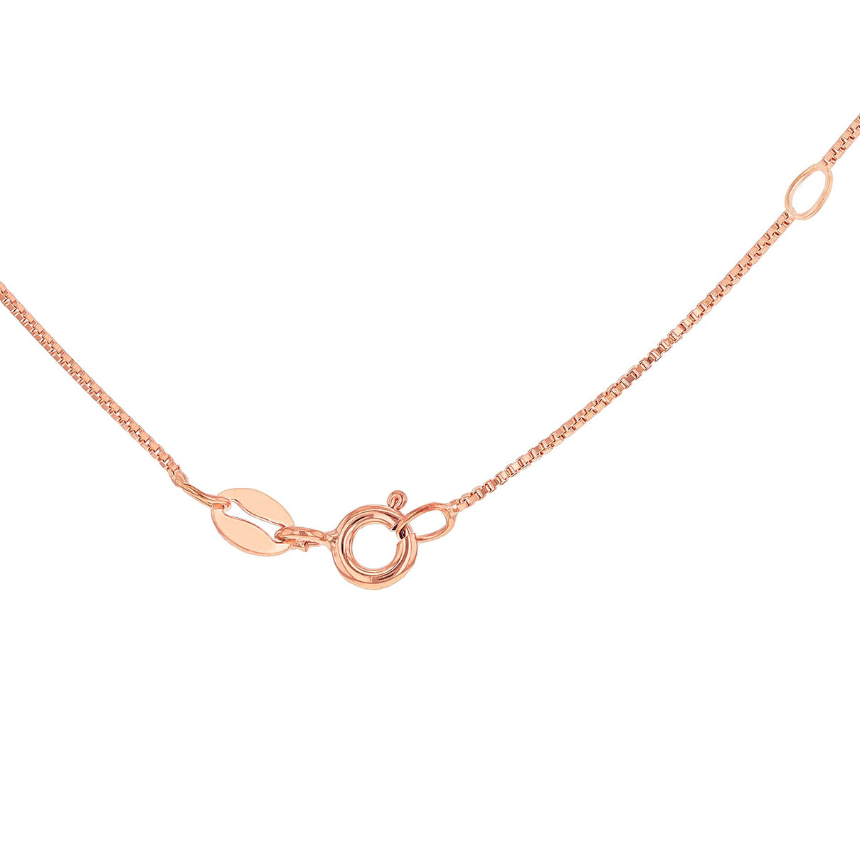 ILIANA 18K Rose Gold Venetian Box Chain 20 Inch 7571972 4